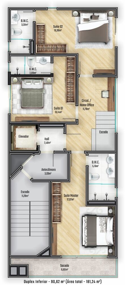 Cobertura à venda com 3 quartos, 181m² - Foto 16