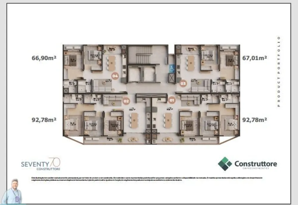 Apartamento, 2 quartos, 67 m² - Foto 3