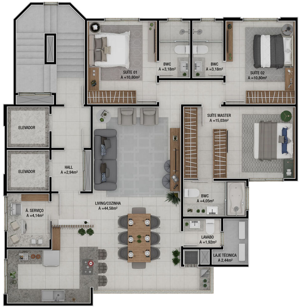 Cobertura à venda com 4 quartos, 236m² - Foto 15