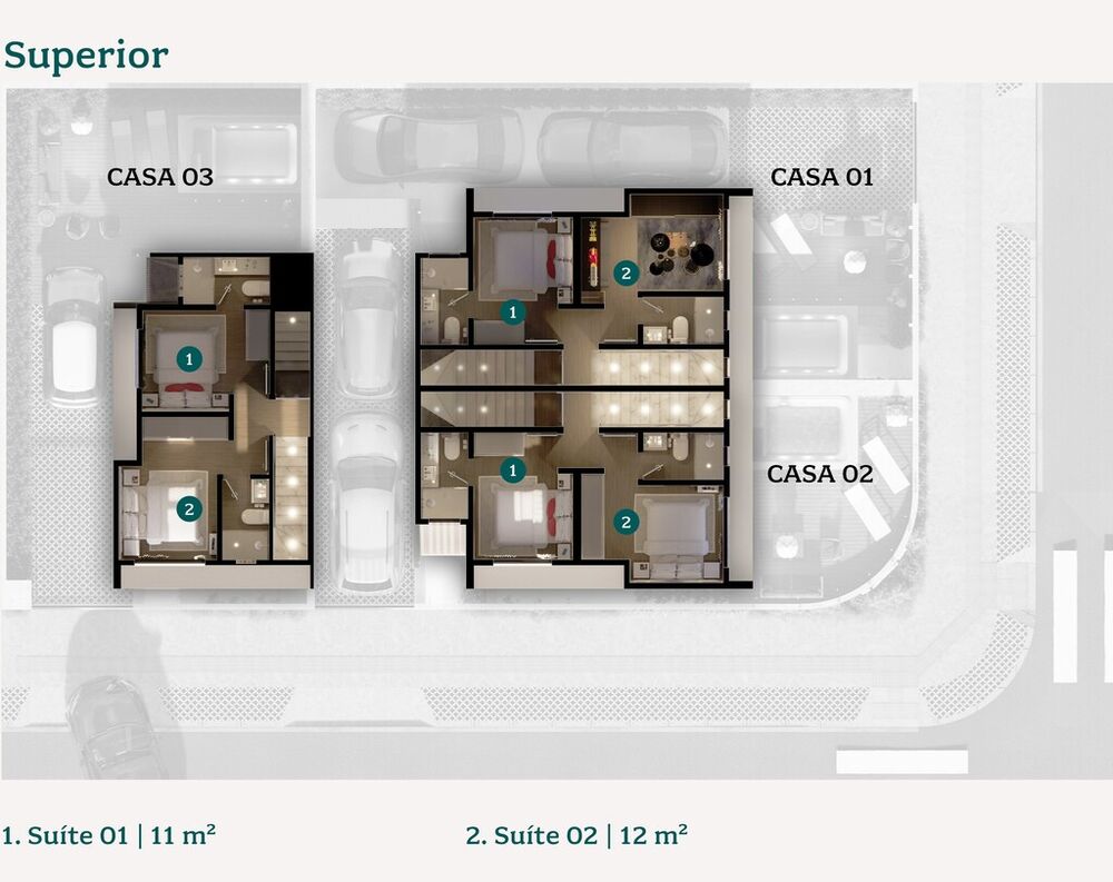 Casa de Condomínio, 3 quartos - Foto 6