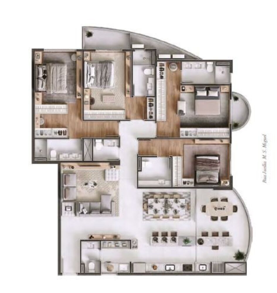 Apartamento, 3 quartos, 257 m² - Foto 8