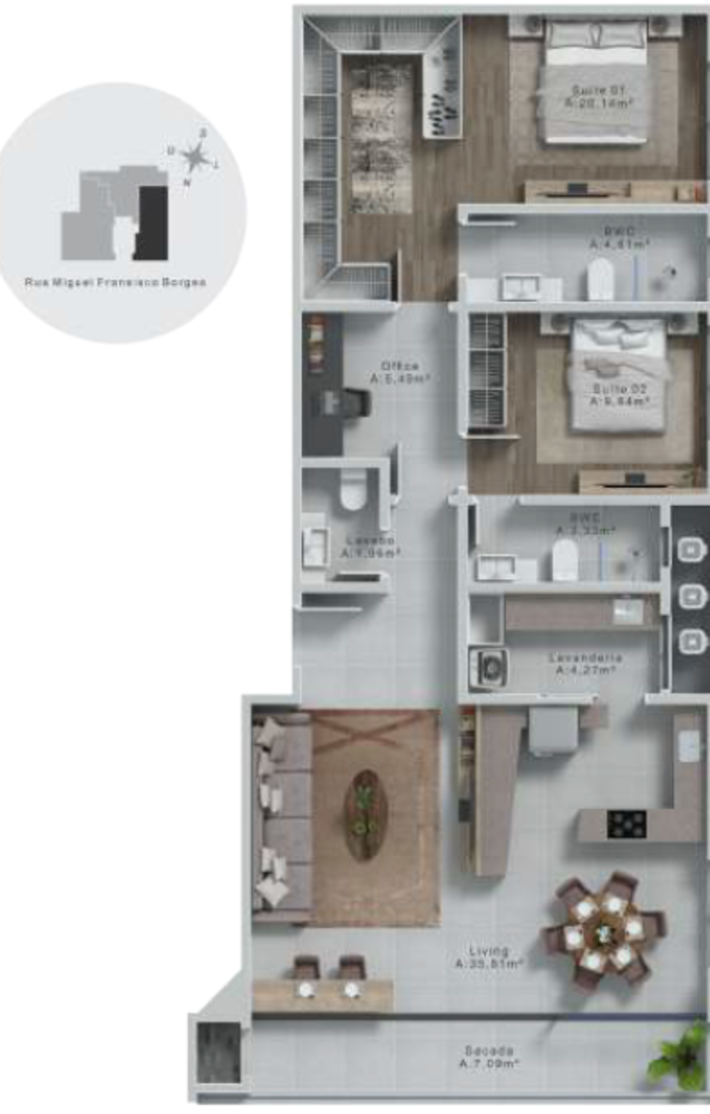 Apartamento, 3 quartos, 120 m² - Foto 14