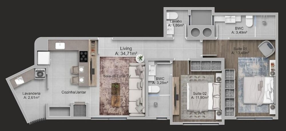 Cobertura à venda com 3 quartos, 166m² - Foto 6