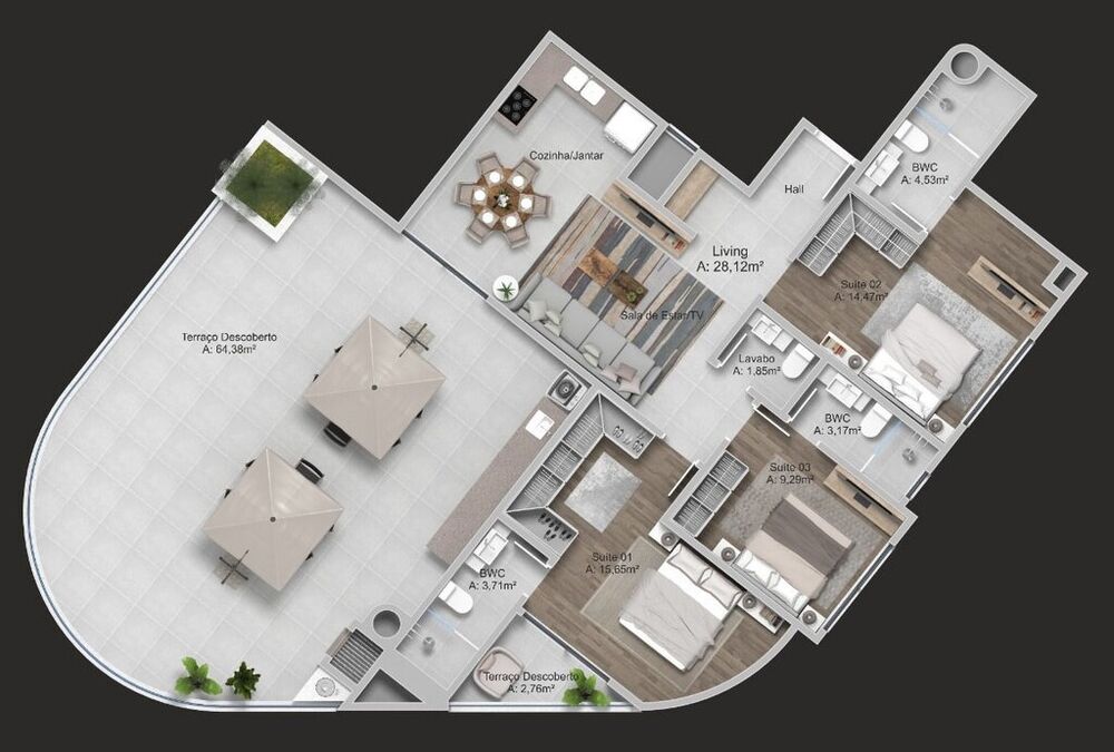 Cobertura à venda com 3 quartos, 166m² - Foto 8