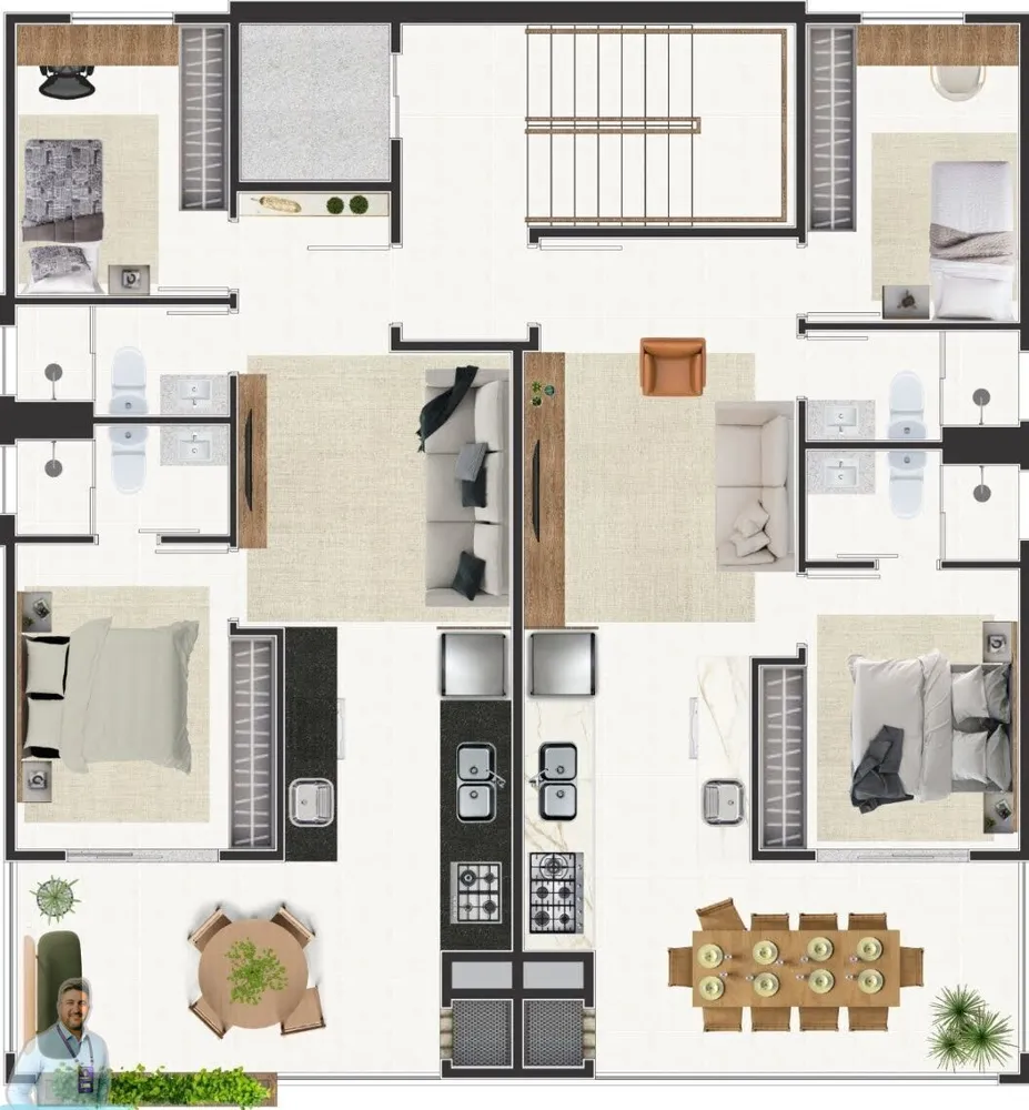 Apartamento, 2 quartos, 70 m² - Foto 2