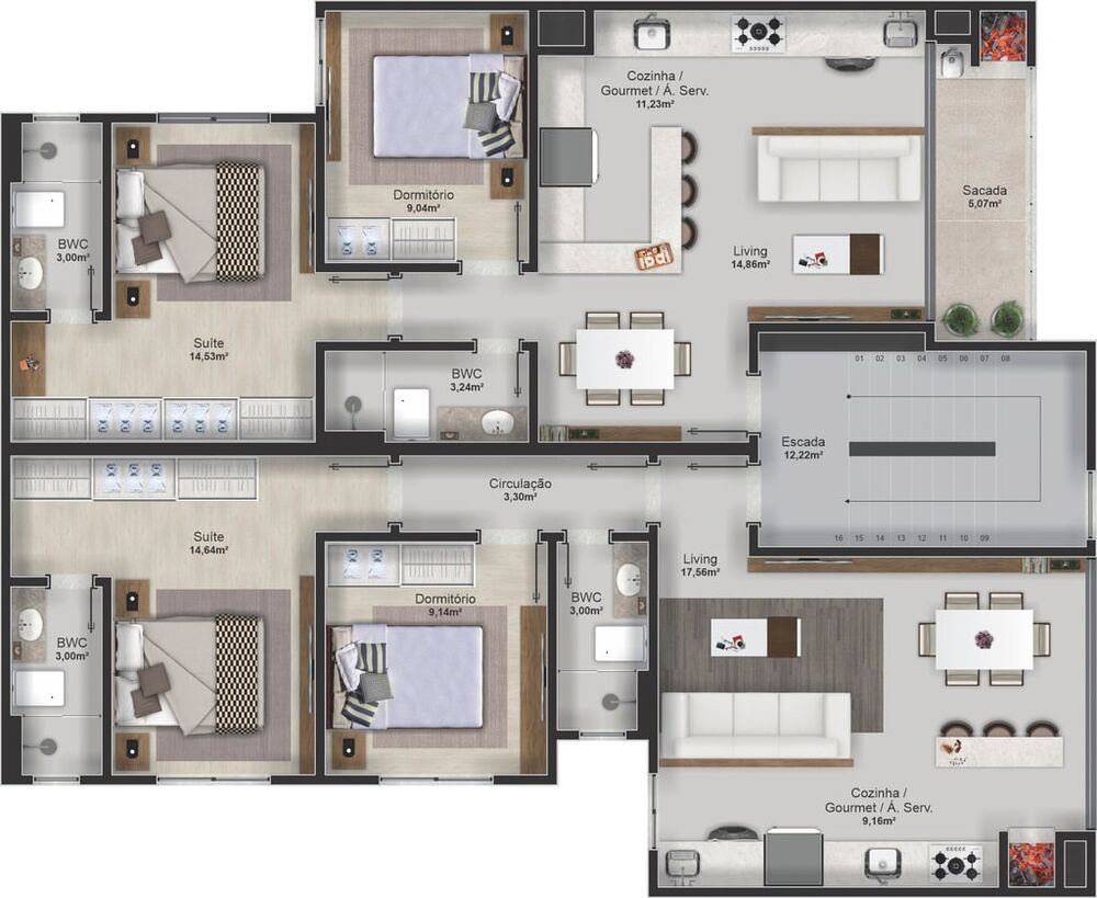 Apartamento, 2 quartos, 71 m² - Foto 5