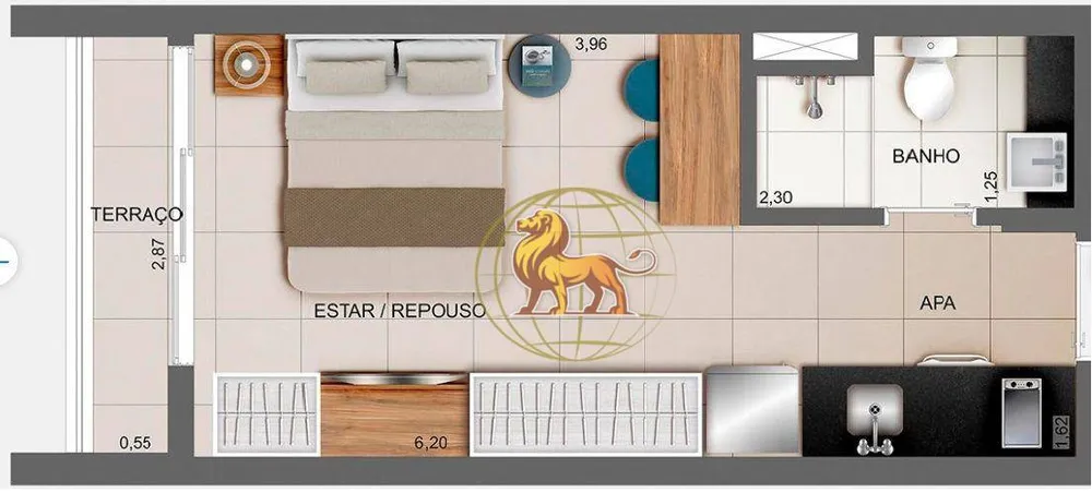 Apartamento, 1 quarto, 24 m² - Foto 4