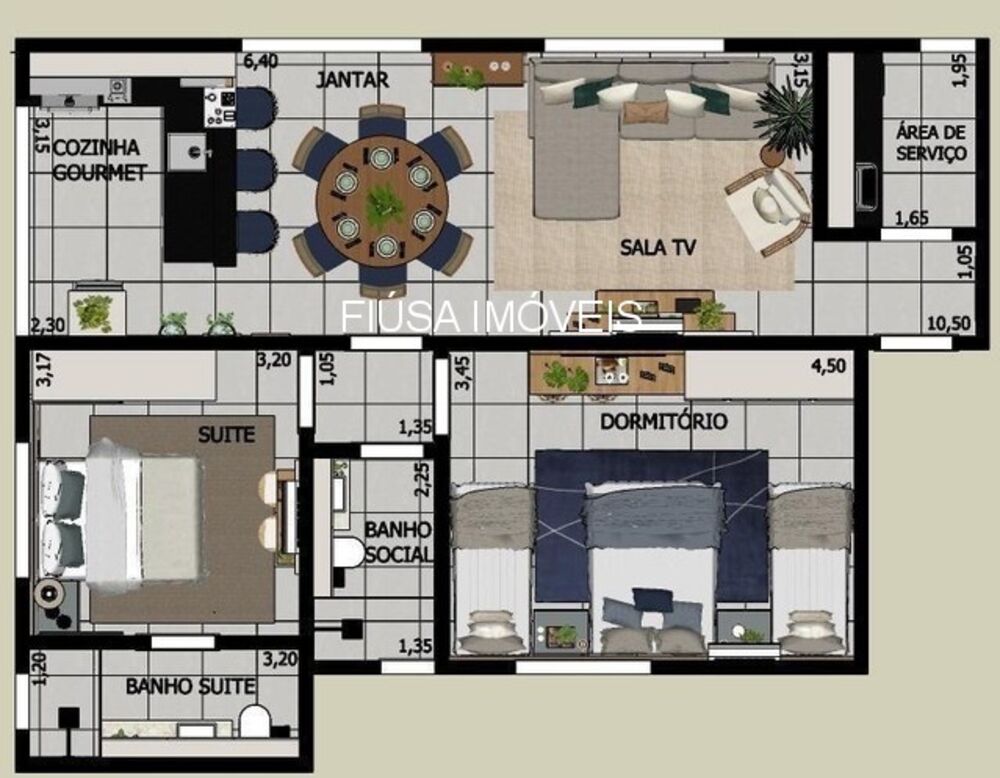 Apartamento, 2 quartos, 80 m² - Foto 3