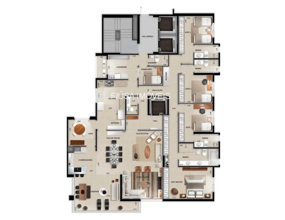 Apartamento, 4 quartos, 245 m² - Foto 12