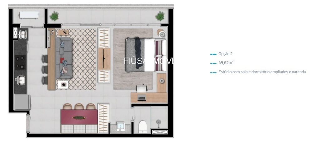 Apartamento, 1 quarto, 49 m² - Foto 11