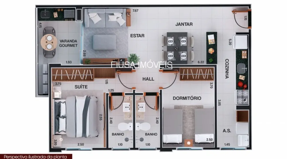 Apartamento, 2 quartos, 65 m² - Foto 4