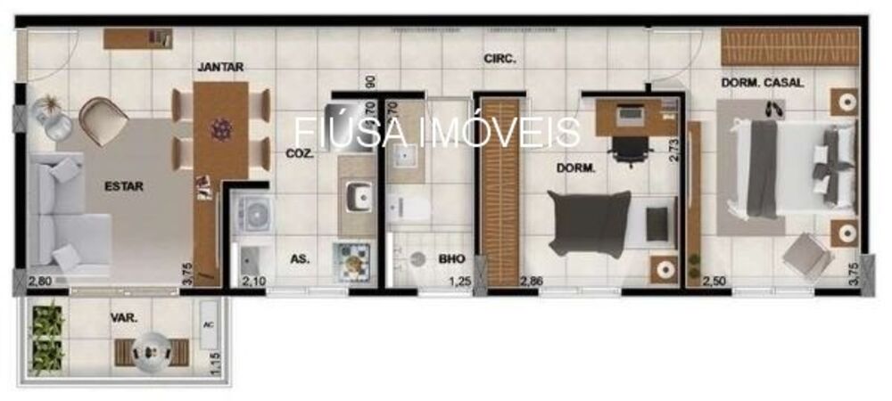 Apartamento, 2 quartos, 53 m² - Foto 8