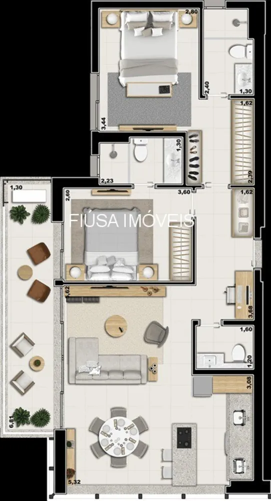 Apartamento, 2 quartos, 56 m² - Foto 11