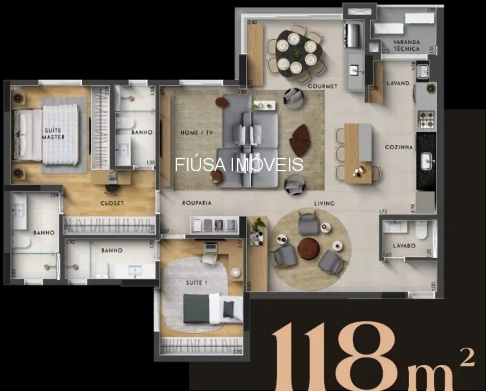 Apartamento, 3 quartos, 118 m² - Foto 7