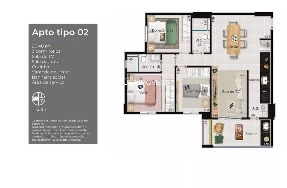 Apartamento à venda com 2 quartos, 80m² - Foto 12