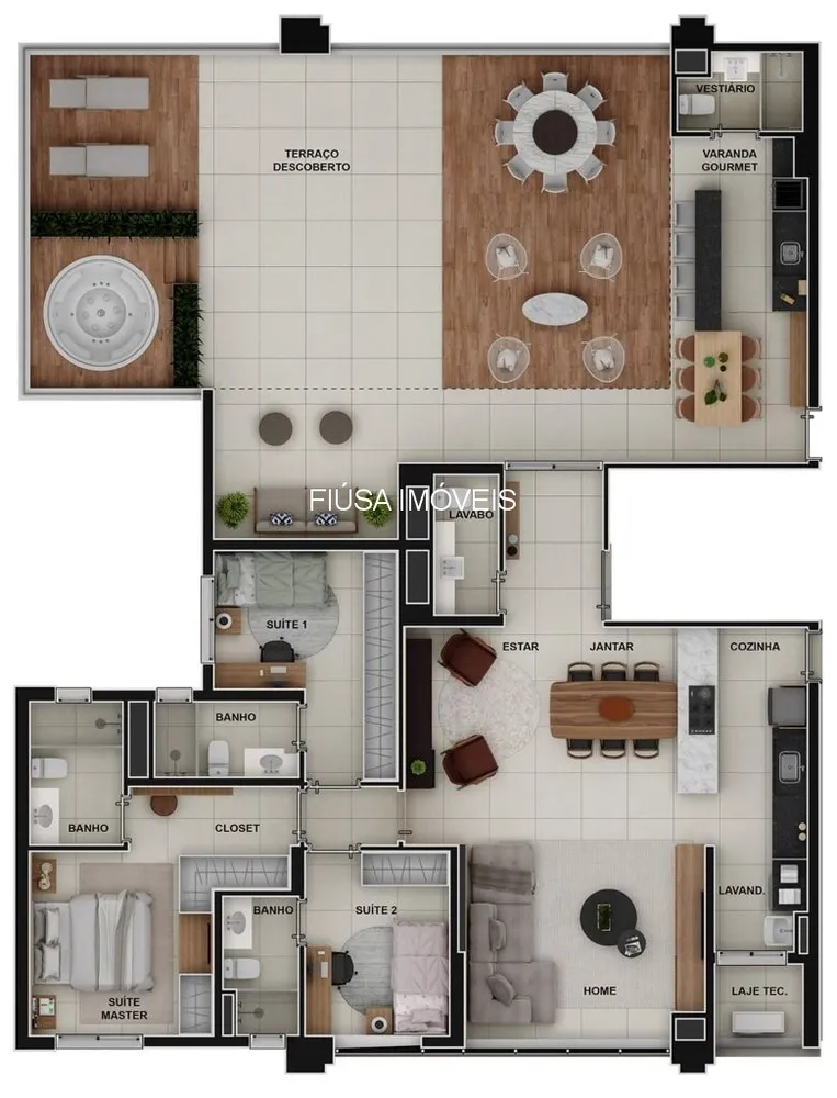 Apartamento, 3 quartos, 92 m² - Foto 1