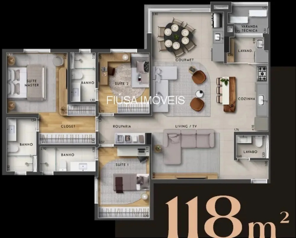 Apartamento, 3 quartos, 118 m² - Foto 8
