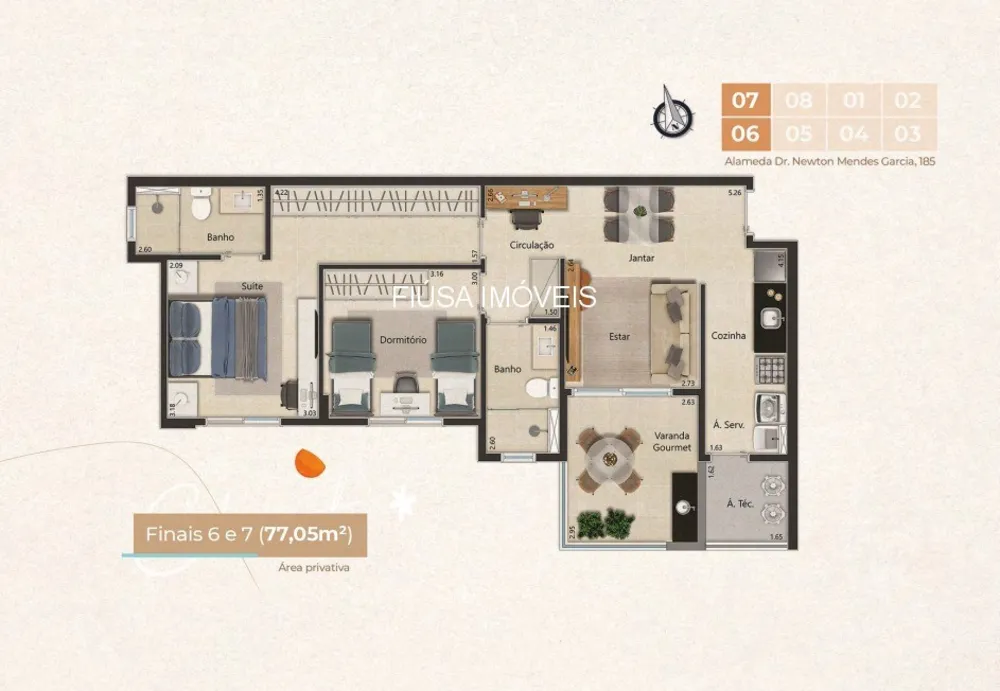 Apartamento, 2 quartos, 77 m² - Foto 5