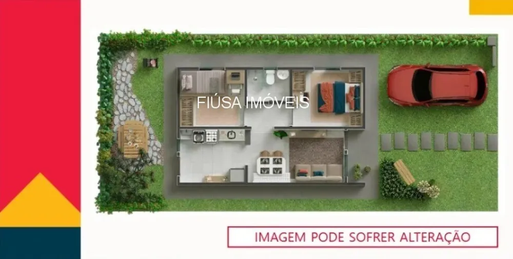 Casa, 2 quartos - Foto 2