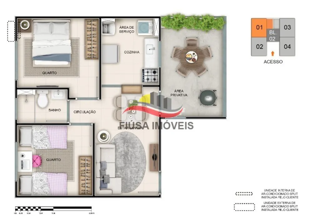 Apartamento, 2 quartos, 43 m² - Foto 4