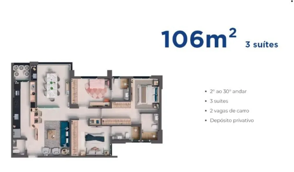 Apartamento, 3 quartos, 106 m² - Foto 10