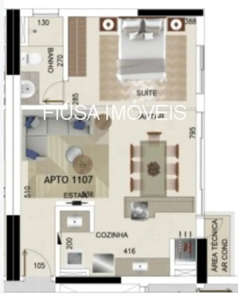 Apartamento, 1 quarto, 50 m² - Foto 7