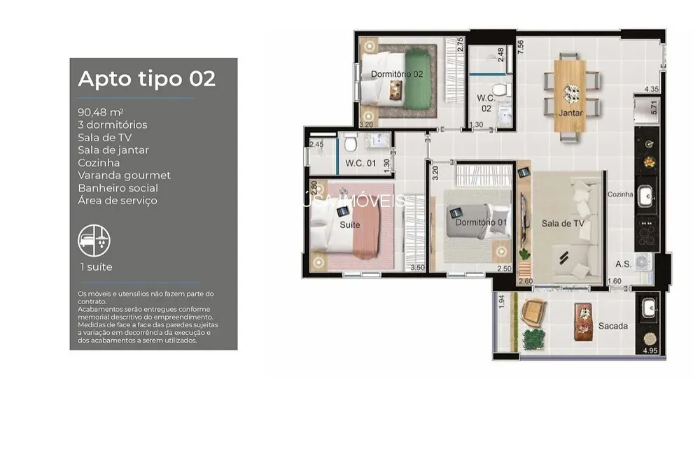 Apartamento, 2 quartos, 76 m² - Foto 10
