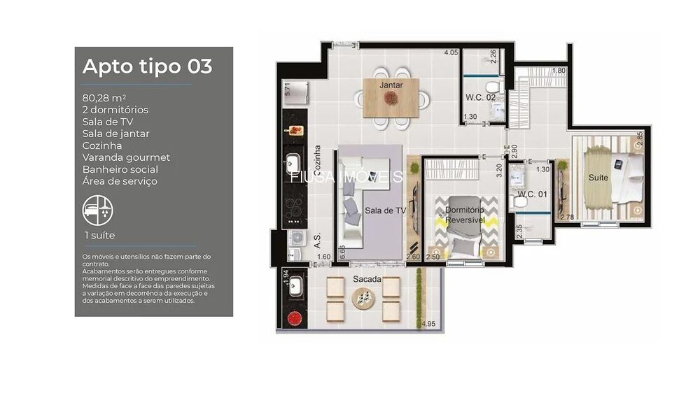 Apartamento, 2 quartos, 76 m² - Foto 7