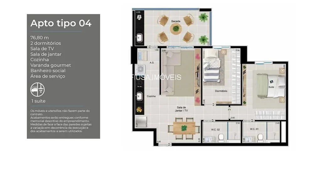 Apartamento, 2 quartos, 76 m² - Foto 13