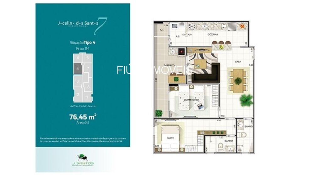 Apartamento, 2 quartos, 77 m² - Foto 12