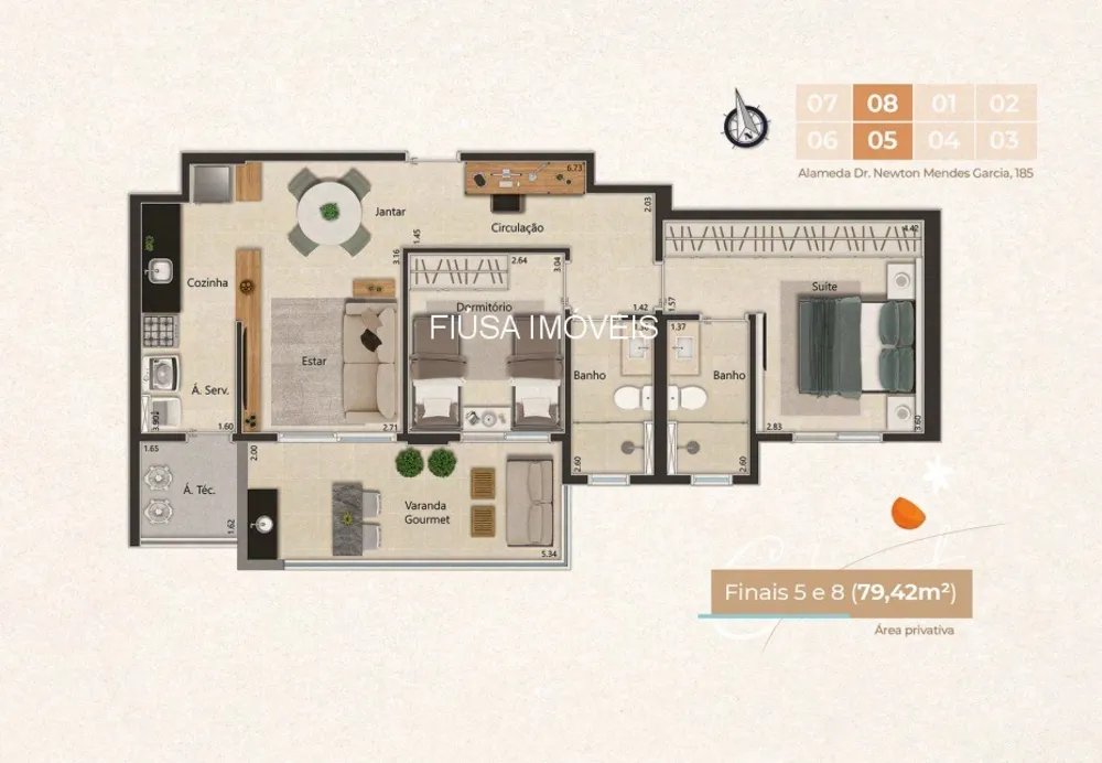 Apartamento, 2 quartos, 77 m² - Foto 3