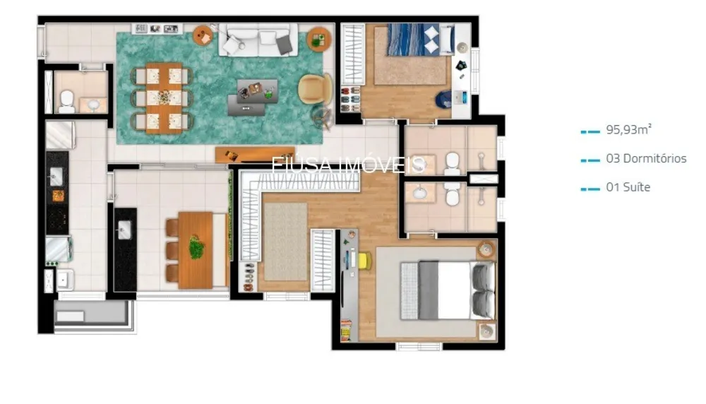 Apartamento, 3 quartos, 95 m² - Foto 19