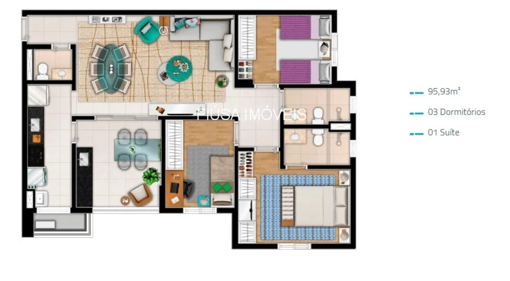 Apartamento, 3 quartos, 95 m² - Foto 20