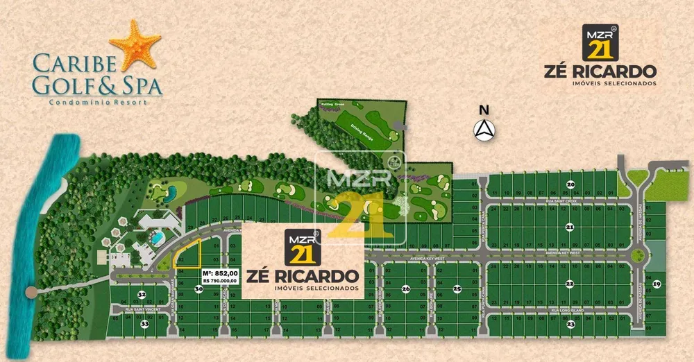 Loteamento e Condomínio, 852 m² - Foto 1