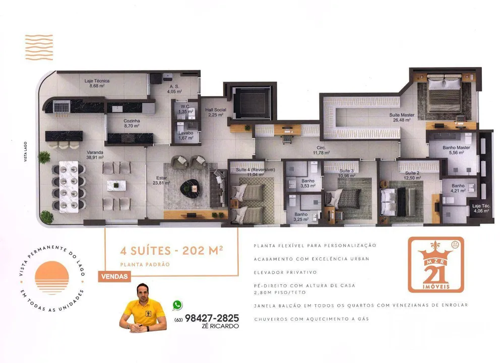 Apartamento, 4 quartos, 202 m² - Foto 4