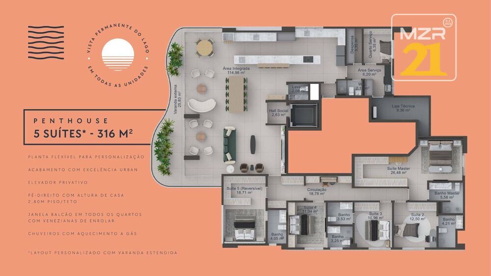 Apartamento, 5 quartos, 316 m² - Foto 4