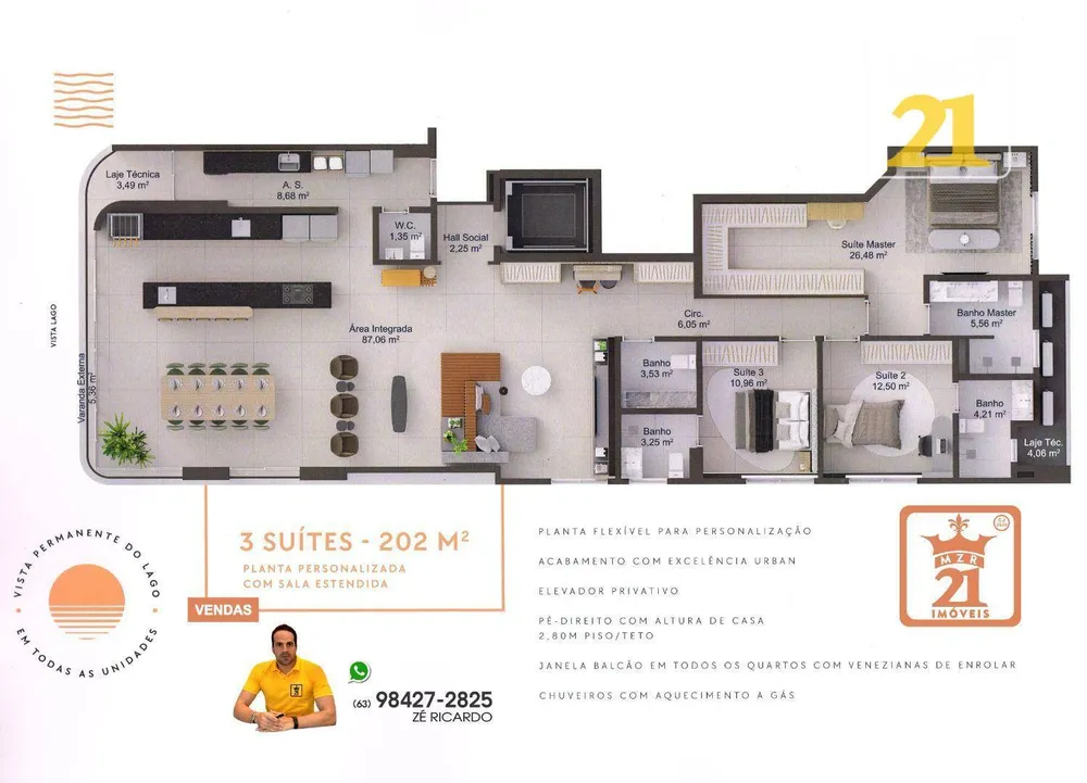 Apartamento, 4 quartos, 203 m² - Foto 11