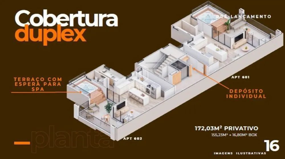 Cobertura, 3 quartos, 172 m² - Foto 8