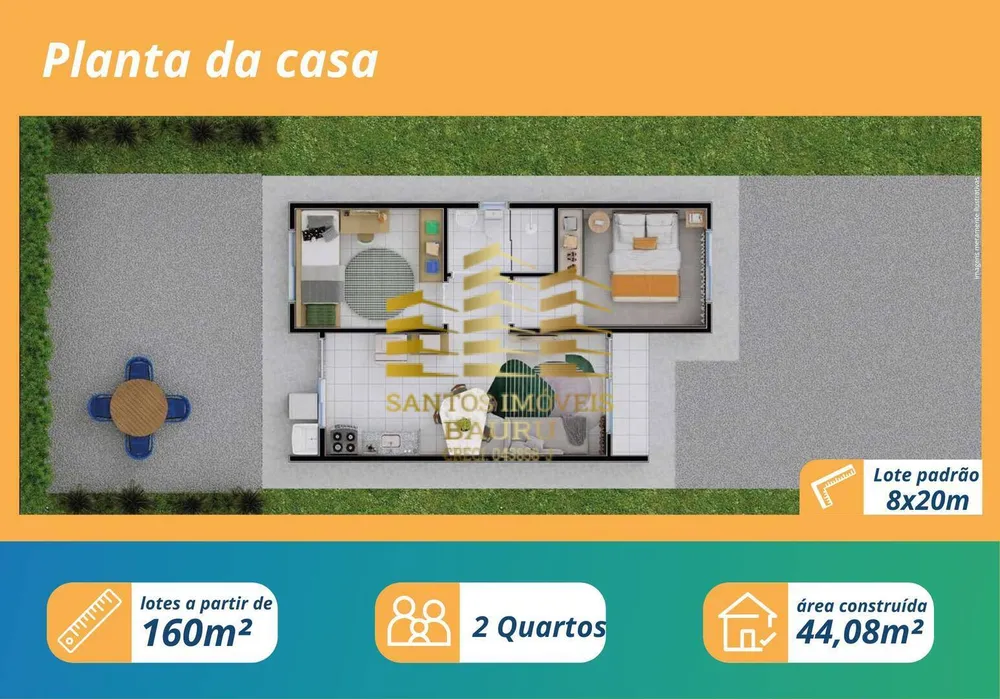Casa, 2 quartos, 44 m² - Foto 10