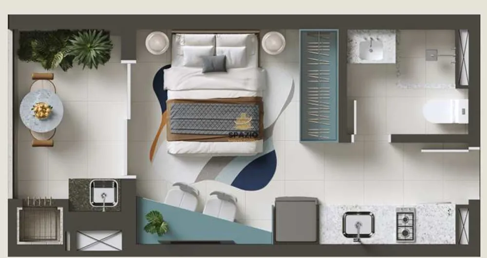 Flat/Apart Hotel, 1 quarto, 25 m² - Foto 1