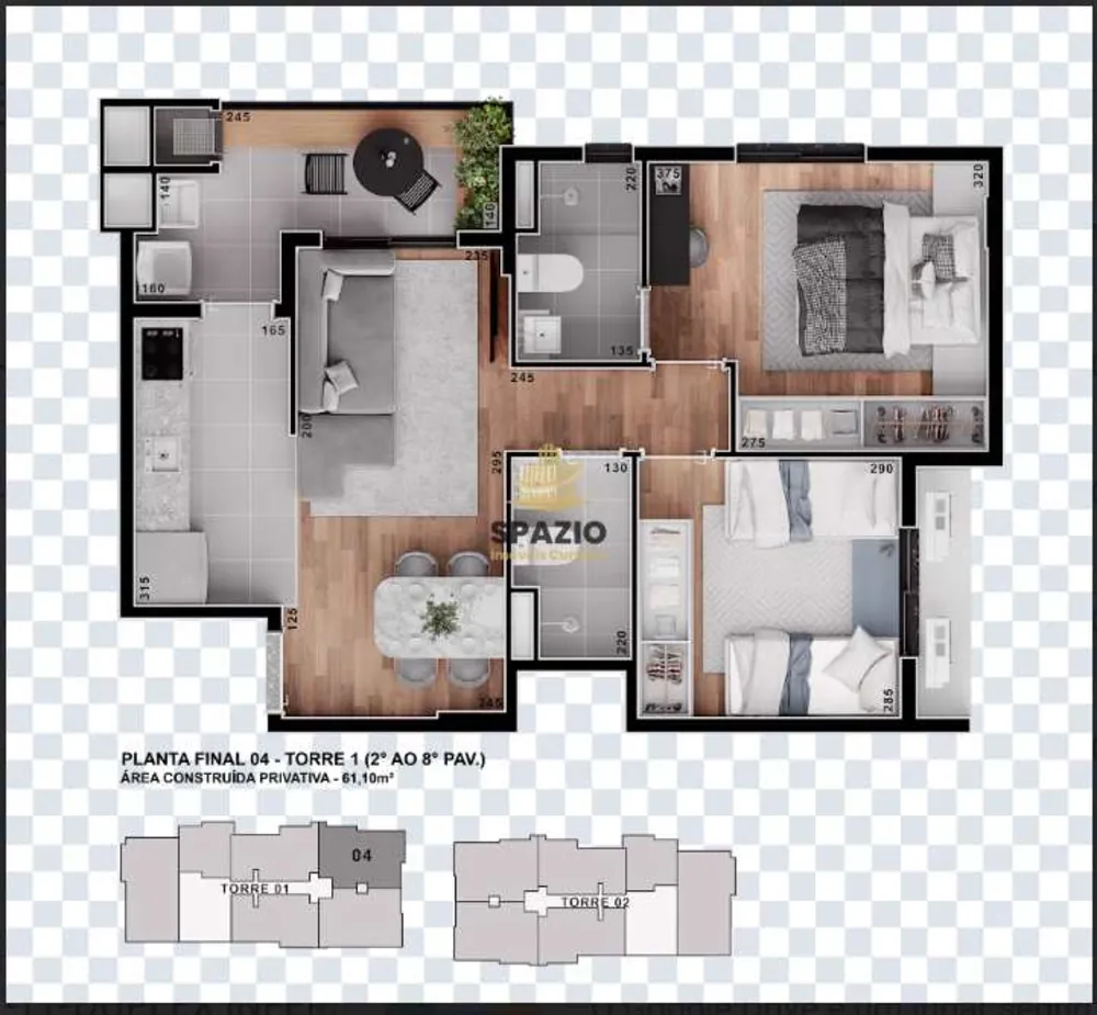 Apartamento, 3 quartos, 75 m² - Foto 3