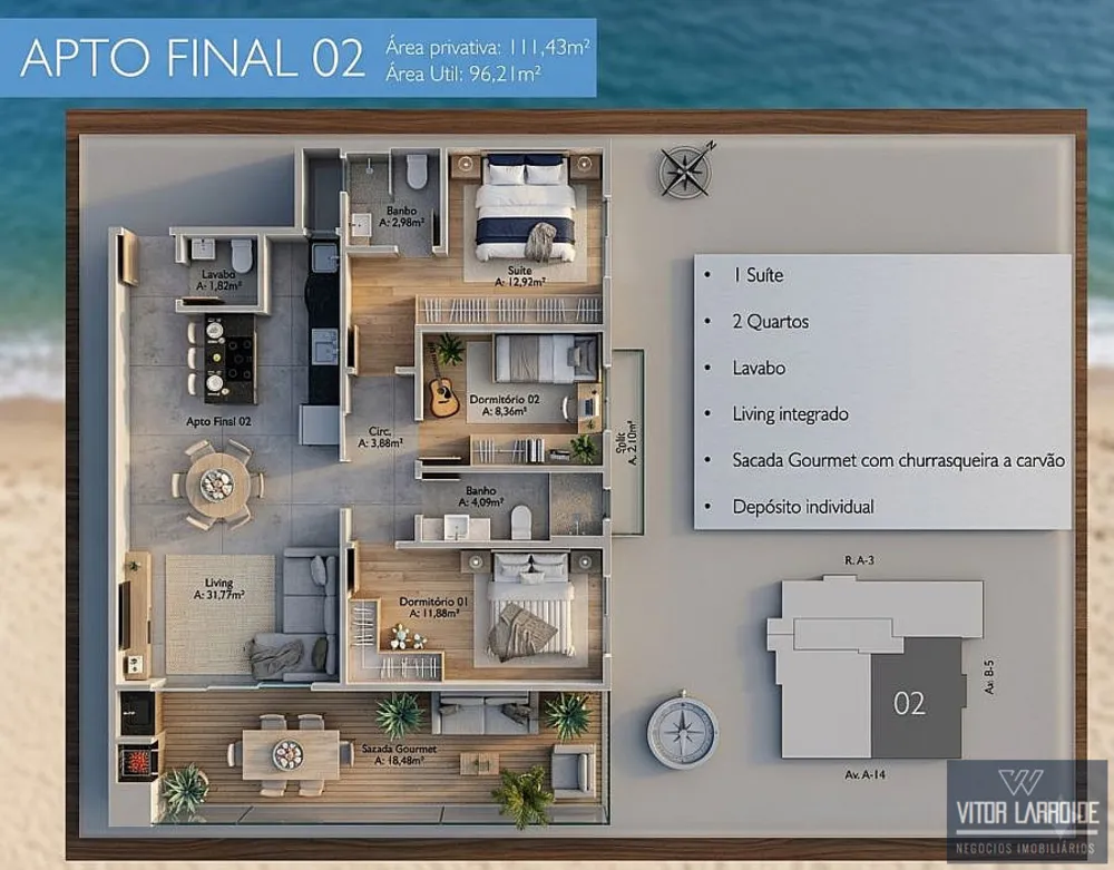 Apartamento, 2 quartos, 110 m² - Foto 6