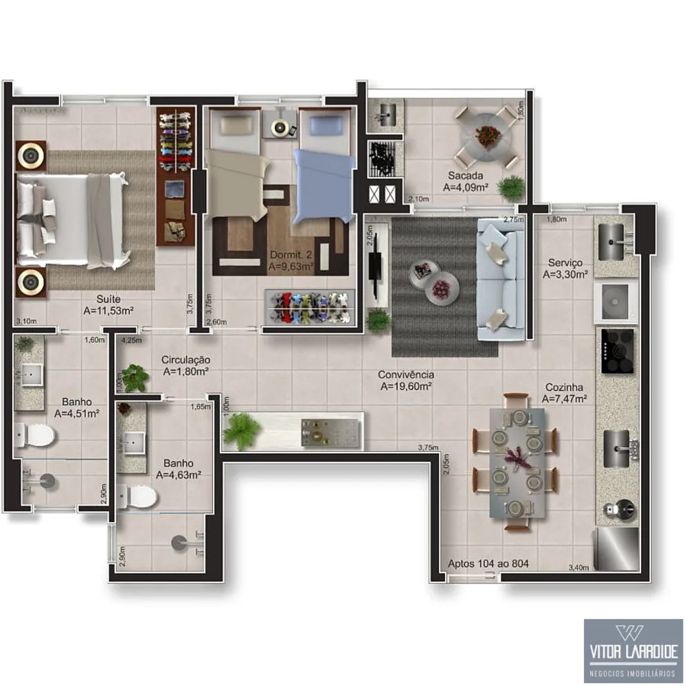 Apartamento, 2 quartos, 85 m² - Foto 5