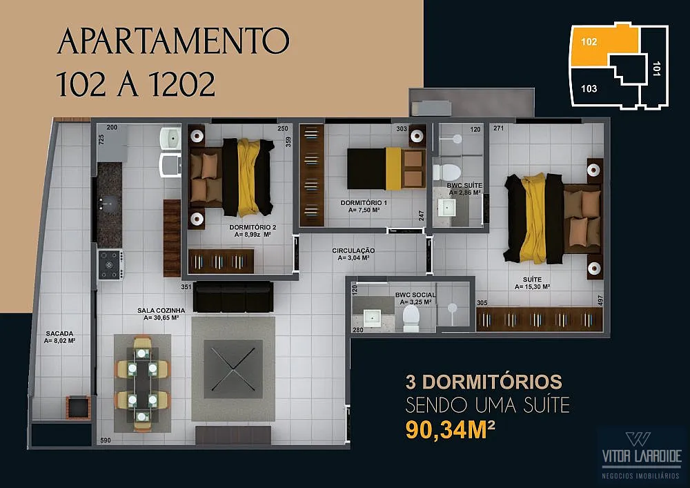 Apartamento, 3 quartos, 79 m² - Foto 4