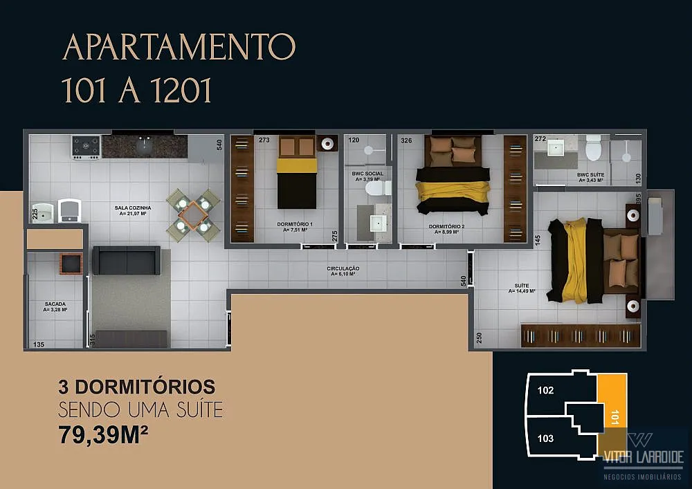 Apartamento, 3 quartos, 79 m² - Foto 13