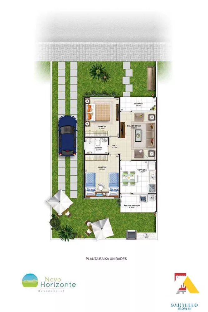 Casa, 2 quartos, 57 m² - Foto 11