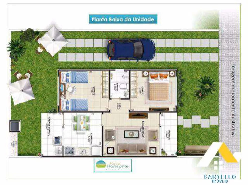 Casa, 2 quartos, 57 m² - Foto 23