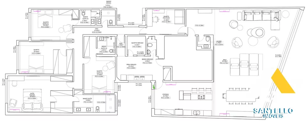 Apartamento, 4 quartos, 330 m² - Foto 20