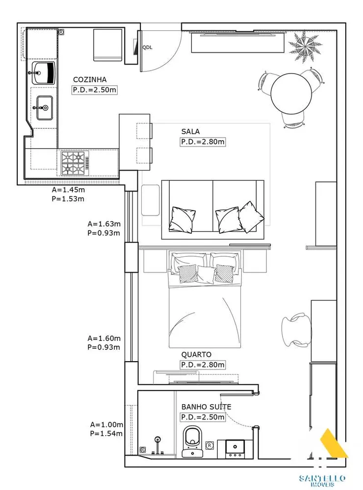 Apartamento, 1 quarto, 51 m² - Foto 5