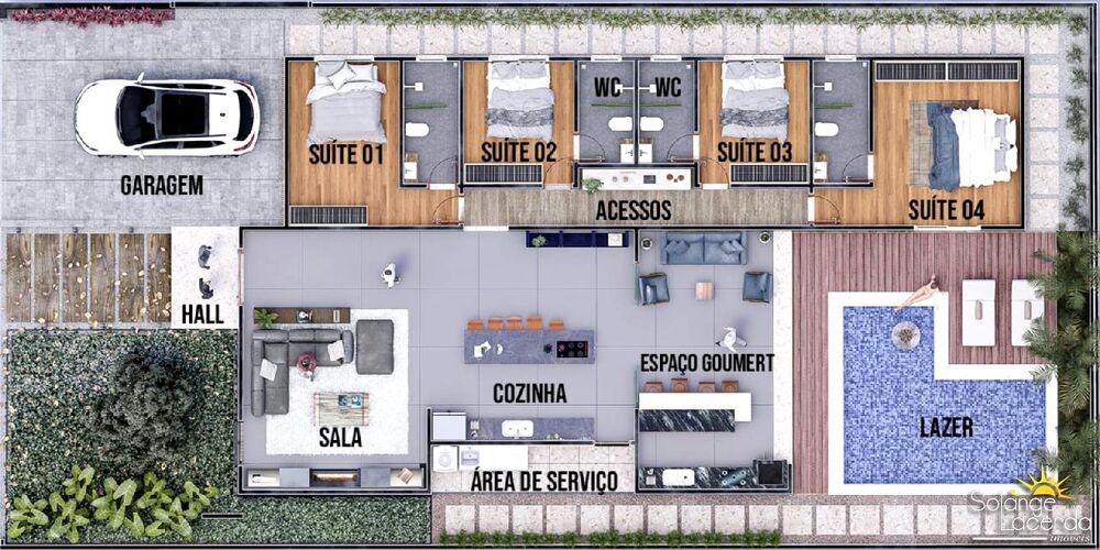 Casa de Condomínio, 4 quartos - Foto 6